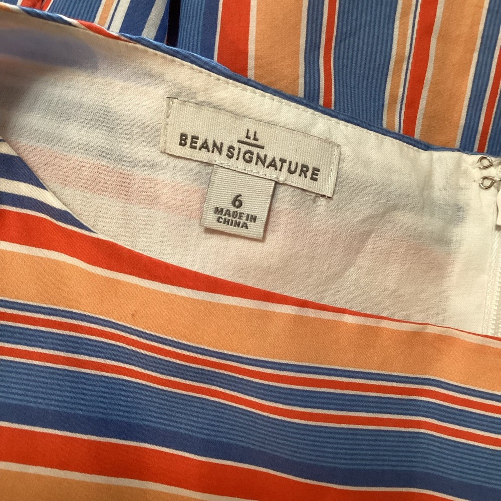 L.L. Bean - Bean Signature Vibrant Striped Midi Dress - Picture 7 of 9